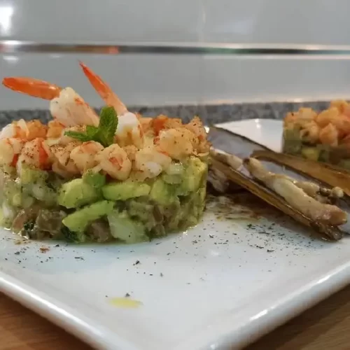 Cómo hacer tartar de gamba roja
